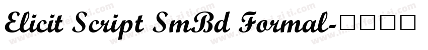 Elicit Script SmBd Formal字体转换